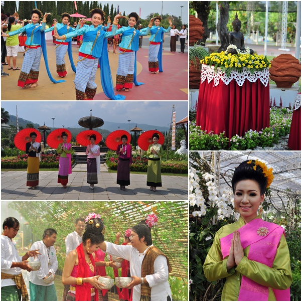 งานปี๋ใหม่เมือง ดอกเอื้องงาม ณ อุทยานหลวงราชพฤกษ์ จังหวัดเชียงใหม่ ระหว่างวันที่ 11-16 เมษายน 2557