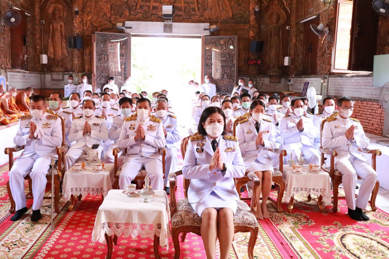 เชียงราย - กิจกรรมเฉลิมพระเกียรติพระบาทสมเด็จพระเจ้าอยู่หัว เนื่องในโอกาสวันเฉลิมพระชนมพรรษา ๒๘ กรกฎาคม ๒๕๖๕” ณ วัดพระธาตุผาเงา ตำบลเวียง อำเภอเชียงแสน จังหวัดเชียงราย