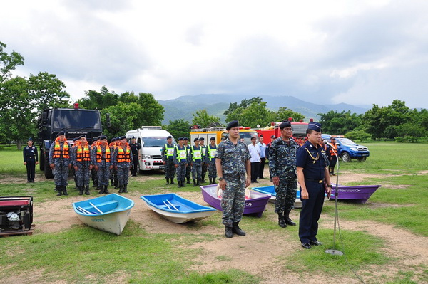 เปิดการฝึกการป้องกันและบรรเทาสาธรณภัย ศูนย์บรรเทาสาธารณภัย กองบิน 41