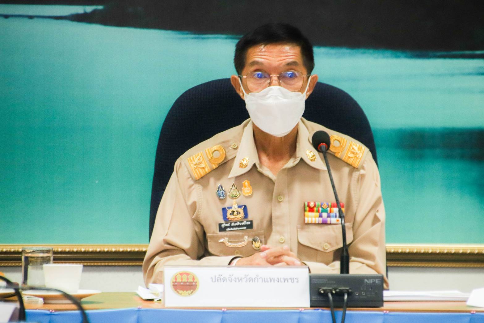 กำแพงเพชร - พช.กำแพงเพชร ร่วมการประชุมคณะกรรมการบริหารงานจังหวัดแบบบูรณาการ (ก.บ.จ.) จังหวัดกำแพงเพชร ครั้งที่ 4/2565