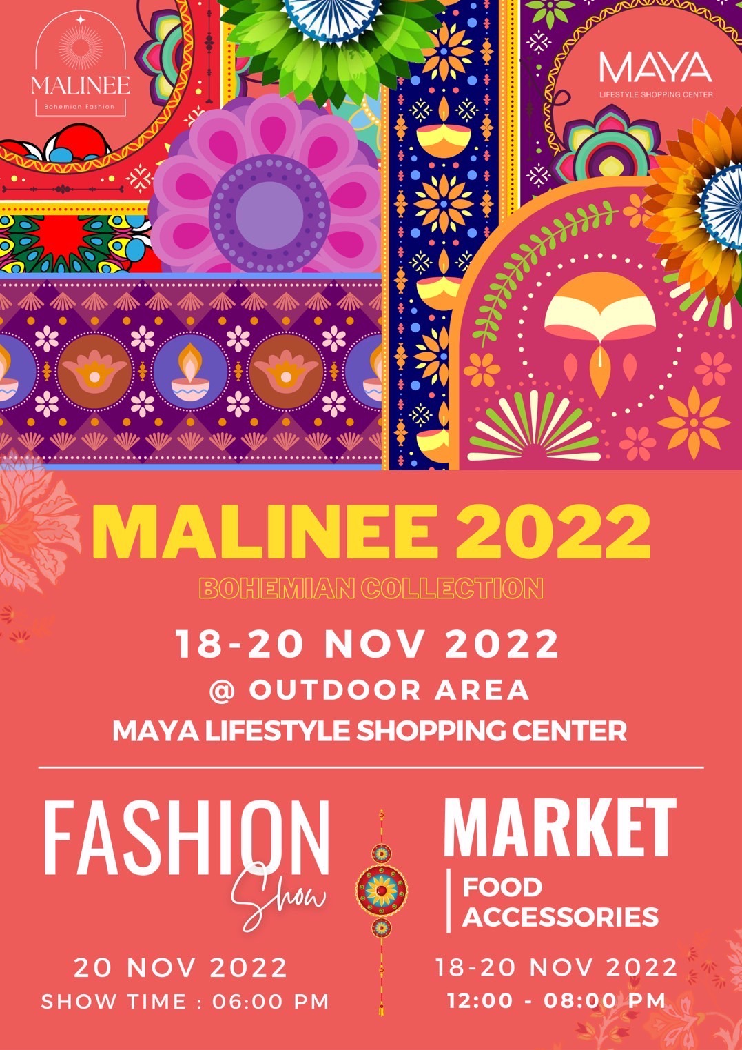 เริ่มแล้ว! กับงาน Malinee Bohemian 2022 ระหว่างวันที่ 18-20 พฤศจิกายน 2565 ที่เมญ่าฯ เชียงใหม่ 